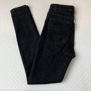 American Apparel Black and White High Rise Fit Denim Jeans Pants - Size 24
